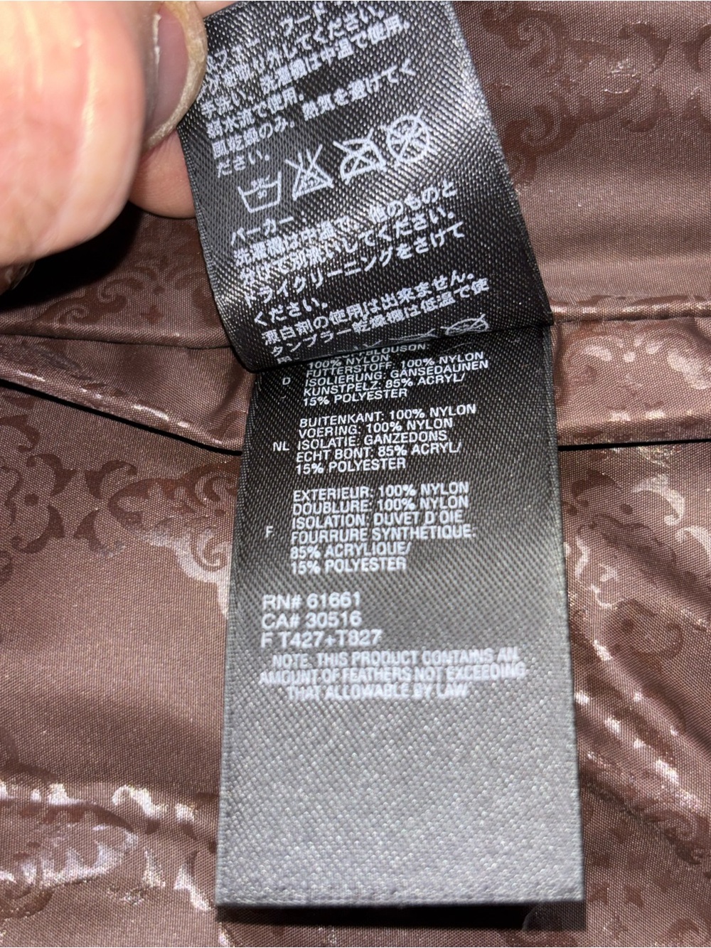 The North Face 600 Vintage Brown Quilted Down Puffer Vest Women's LG Insulated - Picture 8 of 13